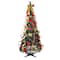 6ft. Pre-Lit Gold & Red Pre-Decorated Pop-Up Artificial Christmas Tree, Clear Lights